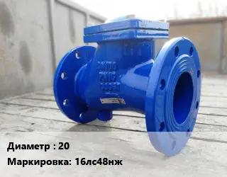 Клапан стальной 20 16лс48нж Ру160